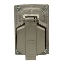 Toma Eléctrica Industrial 20A 120VAC Aluminio NEMA 7 Crouse-Hinds Sin Cuerpo 1F Eaton - 1