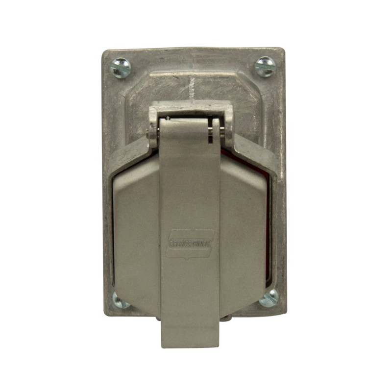 Toma Eléctrica Industrial 20A 120VAC Aluminio NEMA 7 Crouse-Hinds Sin Cuerpo 1F Eaton - 1