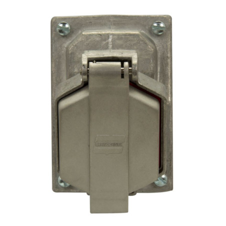 Toma Eléctrica Industrial 20A 120VAC Aluminio NEMA 7 Crouse-Hinds Sin Cuerpo 1F Eaton - 1