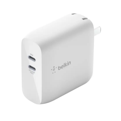 Cargador de pared doble USB-C PD GaN de 68W Belkin - WCH003DQWH Belkin - 3