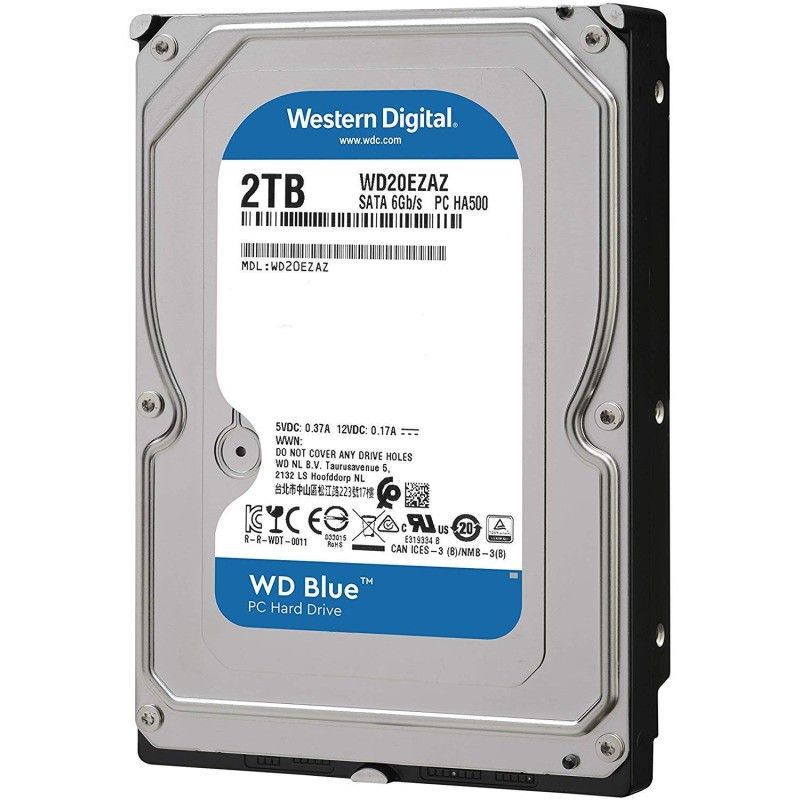 Disco Duro de 2TB WD Blue PC Desktop Hard Drive - WD20EZAZ Western Digital - 1