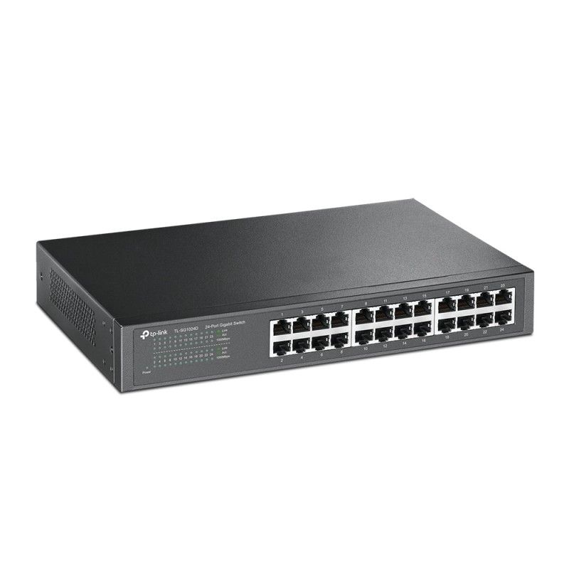 Switch Gigabit 24 puertos montaje en escritorio / rack - TL-SG1024D TP-LINK - 3