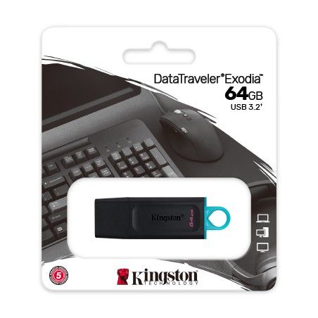 Unidad Flash USB DataTraveler Exodia Kingston - DTX/64GB Kingston - 1