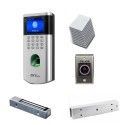 Kit control de acceso - Biométrico - Botón de salida y Electroiman zkteco - 1