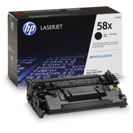 Cartucho de toner HP 58x Rendimiento 10.000 paginas Negro - CF258X HP - 1