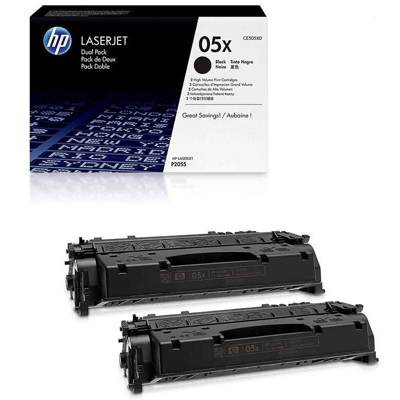 Tóner HP 05X de alta capacidad negro - 2 Unidades - CE505XD HP - 3