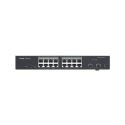 Switch Administrable PoE con 16 Puertos Gigabit - 802.3af-at 240W y Puertos 2 SFP de 1Gb - RG-ES218GC-P Ruijie - 1
