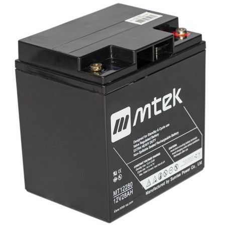 BATERIA SELLADA VRLA AGM  12V  28  AMP - MT12280A mtek - 1