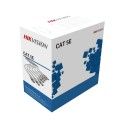 Caja de Cable UTP 305 Metros - Cat 5E  - Clasificación CMX - Color Gris - DS-1LN5E-E/E Hikvision - 1