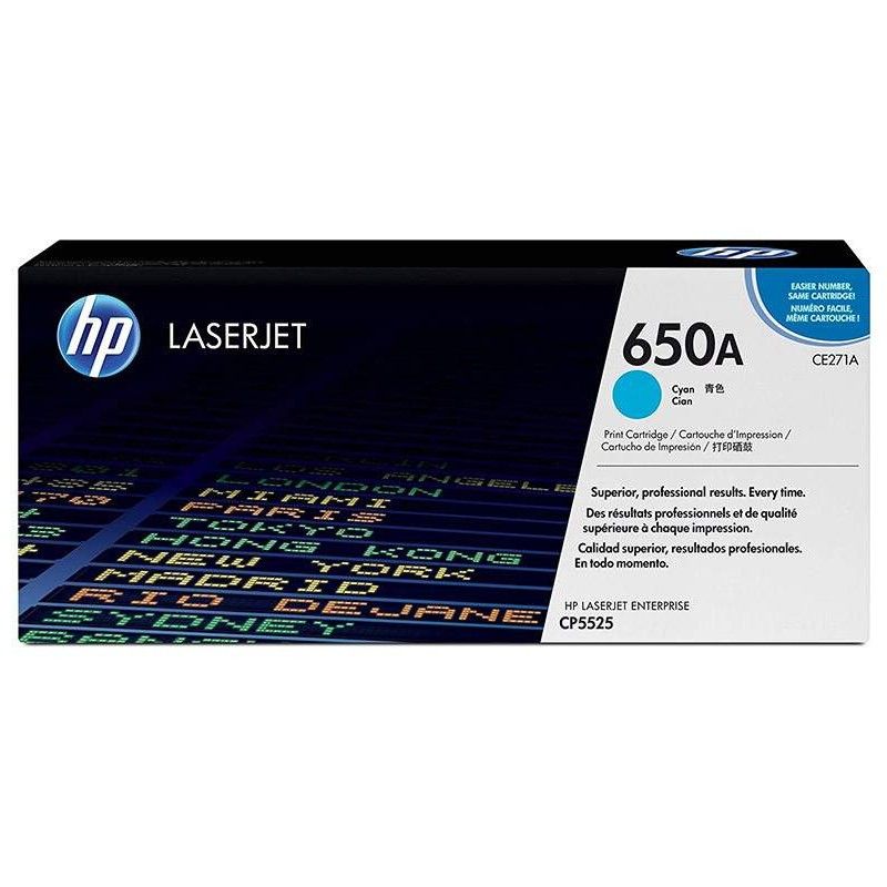 Tóner cian HP 650A LaserJet - CE271A HP - 1