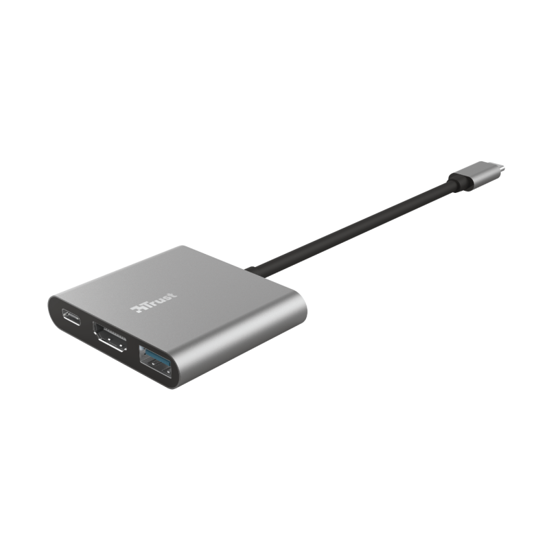 Adaptador Trust multipuerto USB-C 3 en 1