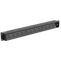 PDU Básica-SmartZone™-con Enchufe de Entrada NEMA 5-15P, 12 Salidas NEMA 5-20R,/1U de Rack, 15 Amp, 120 Vca - P12B01M Panduit - 