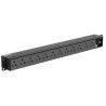 PDU Básica-SmartZone™-con Enchufe de Entrada NEMA 5-15P, 12 Salidas NEMA 5-20R,/1U de Rack, 15 Amp, 120 Vca - P12B01M Panduit - 