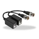 Kit de Transceptores-Baluns-Epcom-200m en 4K TurboHD HD-TVI-HD-CVI-AHD-CVBS-COAXITRON-Menú OSD-Cable RF Blindado - TT101FTURBOZ 