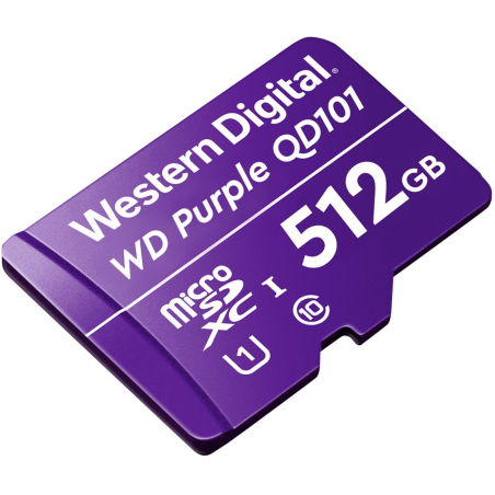 MicroSD-WESTERN DIGITAL-Purple-Para Videovigilancia-512 GB-Tecnología 3D NAND-96 capas - WDD512G1P0C Western Digital - 2