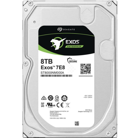 Disco Duro-SEAGATE-3.5"-8TB-Exos-7200RPM-SATA-Alto Rendimiento-HK728TAH-HDD - ST8000NM000A Seagate - 1