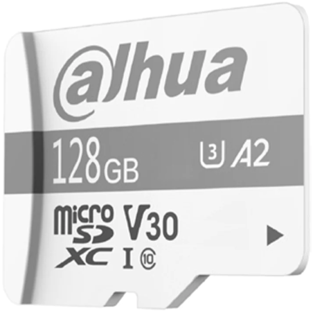 MICRO SDHC-Dahua-128 GB-CLASE 10-UHS-I TLC-Para Videovigilancia-exFAT-Lectura 100 MB/s-Escritura 90 MB/s - DHI-TF-P100-128GB SES