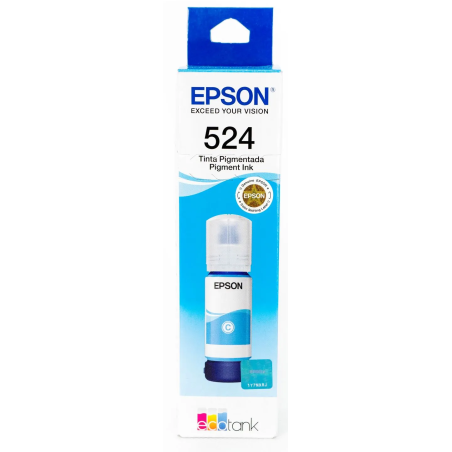 Botella de tinta-Epson-Cian-70 ML-Hasta 6,000 paginas-Original-Nuevo - T524220-AL Epson - 1