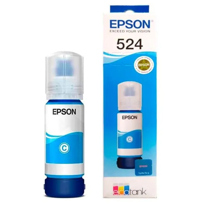 Botella de tinta-Epson-Cian-70 ML-Hasta 6,000 paginas-Original-Nuevo - T524220-AL Epson - 2