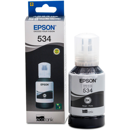 Botella de Tinta-Epson-Color Negro-pigmentada-120 ml-Nueva-Original-Hasta 6.000 páginas-Monocromática - T534120-AL Epson - 1