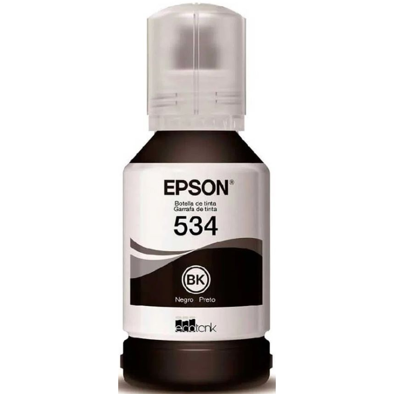 Botella de Tinta-Epson-Color Negro-pigmentada-120 ml-Nueva-Original-Hasta 6.000 páginas-Monocromática - T534120-AL Epson - 2