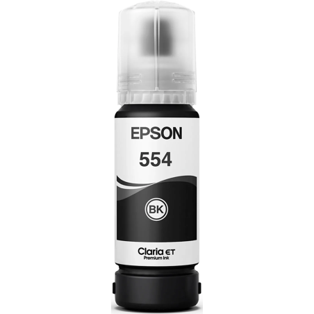 Botella de Tinta-Epson-Color Negro-Pigmentado-Hasta 6.700 paginas-Nuevo-Original-70 ml-554 - T554120-AL Epson - 2