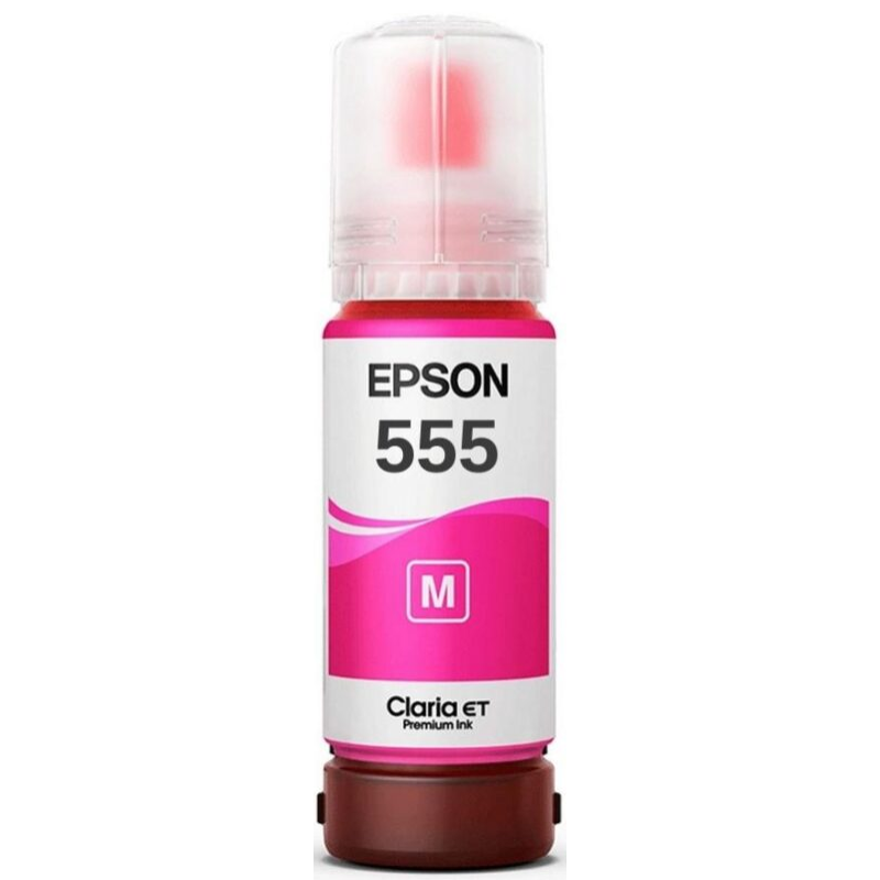 Botella de Tinta-Epson-Color Magenta-70 ml-Hasta 7.300 Páginas-Nuevo-Original-555-Inyección de tinta - T555320-AL Epson - 1