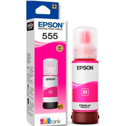 Botella de Tinta-Epson-Color Magenta-70 ml-Hasta 7.300 Páginas-Nuevo-Original-555-Inyección de tinta - T555320-AL Epson - 2