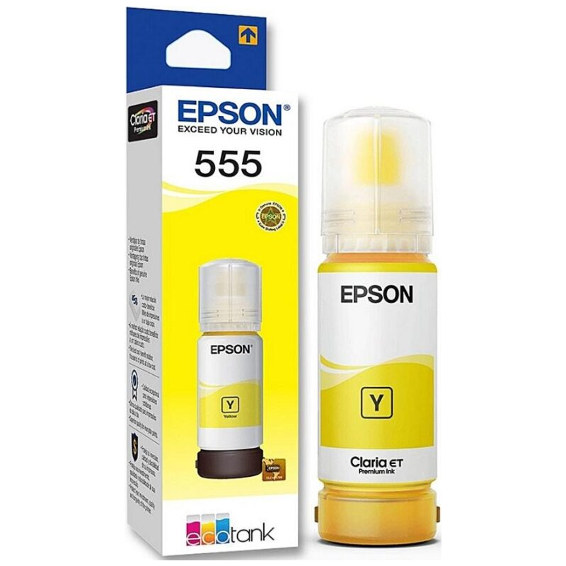 Botella de Tinta-Epson-Color Yellow-70 ml-Hasta 6.200 paginas-Nuevo-Original-555-Inyección de tinta - T555420-AL Epson - 1