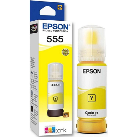 Botella de Tinta-Epson-Color Yellow-70 ml-Hasta 6.200 paginas-Nuevo-Original-555-Inyección de tinta - T555420-AL Epson - 1