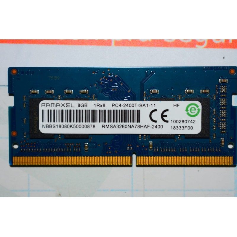 Memoria RAM-RAMAXEL-DDR4-8GB-2400MHz-1Rx8-260 pines-1.2V-Para Portátil - PC4-2400T-SA1-11 RAMAXEL - 2