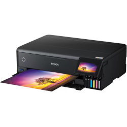 Impresora Multifuncional-Epson-ECOTANK-TABLOIDE-5.760 dpi x 1.440 dpi-1,5 picolitros-A4/carta-Color Negro-Nuevo - C11CJ21301 Eps