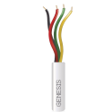 Cable de 4 conductores calibre 22 con forro blanco - Genesis - 1103-1101-1000 Honeywell - 1