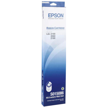 Cinta para impresora-Epson-Color Negro-Hasta 12 millones de caracteres-Nuevo-Plástico-Cinta para impresora - S015086 Epson - 1