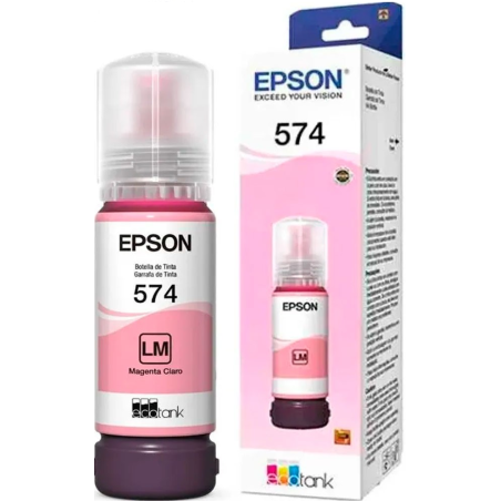 Botella de Tinta-Epson-Color Magenta-70 ml-Nuevo-Original-ECOTANK-574-Inyección de Tinta - T574320-AL Epson - 2