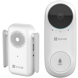 Timbre Con Cámara Integrada-EZVIZ-Batería Recargable-Ranura para Memoria-2 Megapíxel-Angulo de visión 160° vertical - DB2C EZVIZ