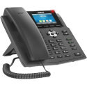 Teléfono IP Empresarial-FANVIL-6 lineas SIP-Pantalla LCD a Color-Puertos Gigabit-IPv6-PoE/DC-Plástico - X3U FANVIL - 1