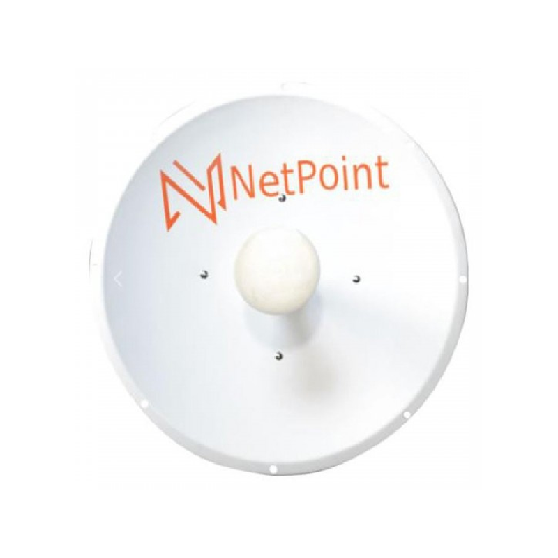 Antena-NetPoint-Direccional-30 dBi-4.9-6.4 GHz-Conector N-Macho-Montaje y jumpers incluidos - NP1GEN22PACK NetPoint - 1