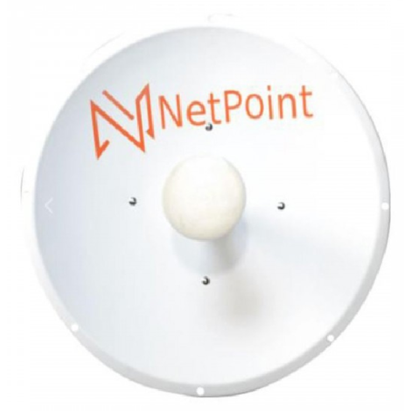 Antena-NetPoint-Direccional-30 dBi-4.9-6.4 GHz-Conector N-Macho-Montaje y jumpers incluidos - NP1GEN22PACK NetPoint - 1