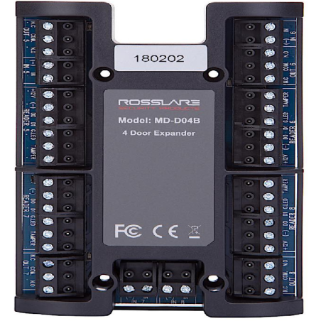 Módulo Expansor-ROSSLARE-4 Lectoras-4 Salidas de relevador-4 Entradas de lectora Wiegand - MD-D04B Rosslare - 2