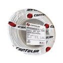 Cable Flexible Centelsa: Duplex de Cobre Aislado con PVC 60°C, 300V, 2x14AWG - Blanco, Rollo de 100 metros - 02DPB14 Centelsa - 