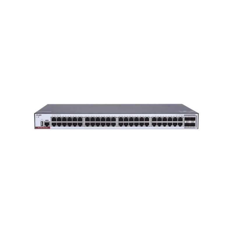 Switch-RUIJIE-3 PoE-48 puertos Gigabit-802.3af/at-4 SFP-405 vatios - RGCS8348GT4XSP Ruijie - 1