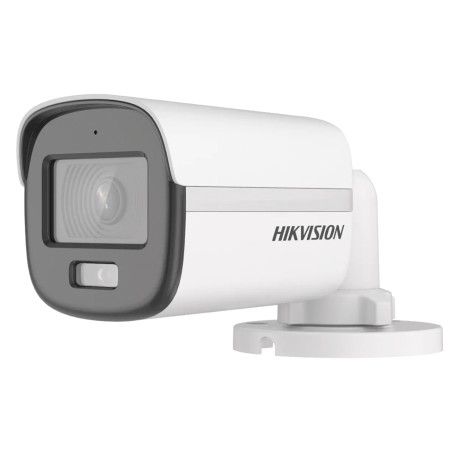 Cámara tipo Bala-HIKVISION-Lente 2.8 mm-Micrófono Integrado-Luz Blanca 20m-Exterior IP67-dWDR-4 Tecnologías - DS2CE10KF0TPFS Hik