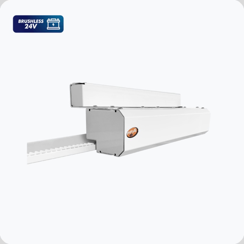 KIT PUERTA SOCIAL-PPA-RAC BRUSHLESS-24V-Cremallera RAC 505mm-Tarjeta Electrónica-1 Selector de Funciones - E09225000 ppa - 1