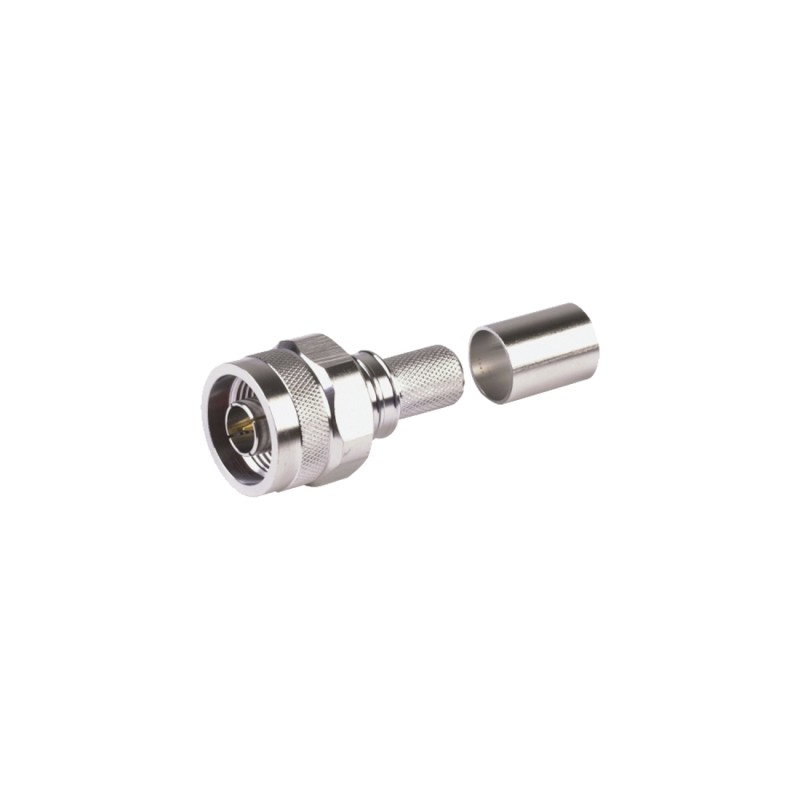 Conector N Macho-Times Microwave-Plegable Hex-Con Pin Cautivo para Cables Tipo RG8 - EZ-400-NM-HX Times Microwave - 1