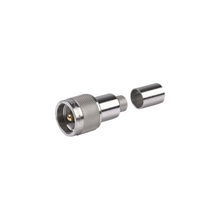 Conector UHF Macho-Times Microwave-Plegable con Pin Cautivo para cables RG8 - EZ-400-UM Times Microwave - 1