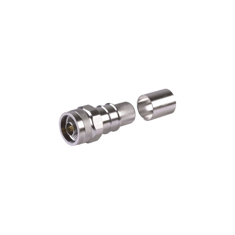 Conector N Macho-Times Microwave-Plegable-con Pin Cautivo para cable LMR600 - EZ-600-NM-HX Times Microwave - 1