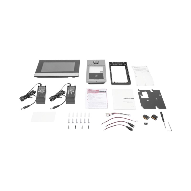 KIT Video Portero-HIKVISION-INCLUYE-DS-KD8003-IME2/Surface-DS-KH6320-WTE2-DS-KAD704-DS-KAW30-2N - DS-KIS604-P(B) Hikvision - 1