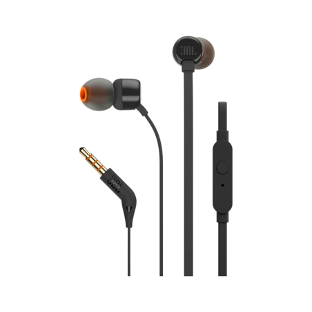 Auriculares-Harman-Frecuencia de 20 - 22000 Hz-Cableado-Internos-Color Negro - JBLT110BLKAM JBL - 1