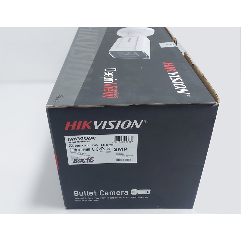 Cámara tipo Bala IP de 2MP Lente 12 mm Exterior IP67 + IR 50 mts Hikvision - IDS-2CD7A26G0-IZHS 2.8-12MM Hikvision - 3